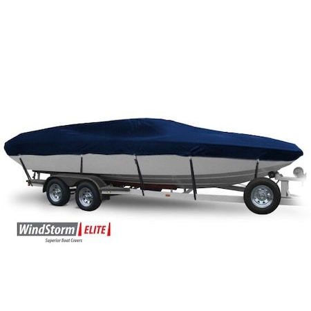 Eevelle Boat Cover PERFORMANCE BOAT w/ Outboard 28ft 6in L 120in W Navy SFPERF28120B-NVY